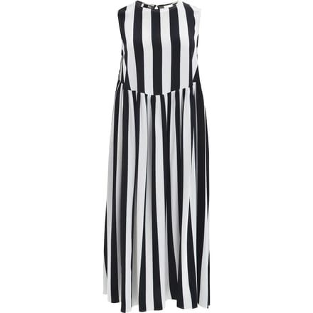 Gestreepte mouwloze jurk dames Mat Fashion
