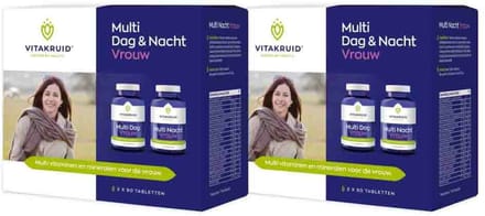 Vitakruid - Multi Dag & Nacht Vrouw - 2 x 180 tabletten - Voordeelverpakking