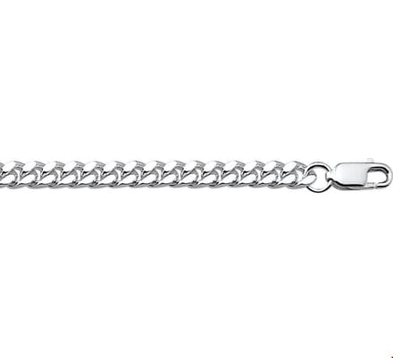 Zilveren gourmet ketting 1001802