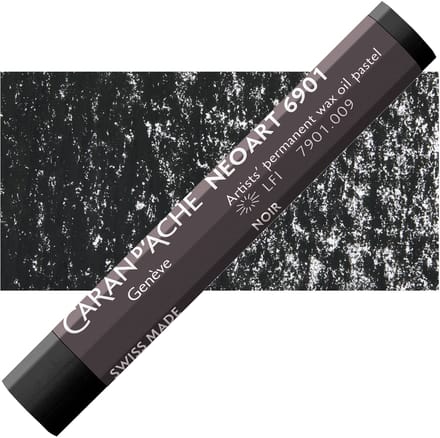 Caran d'Ache Neoart Permanent Wax Oliepastel - Black (009)