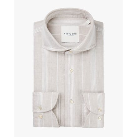 Profuomo - Overhemd Beige Profuomo Beige Ppwh10054