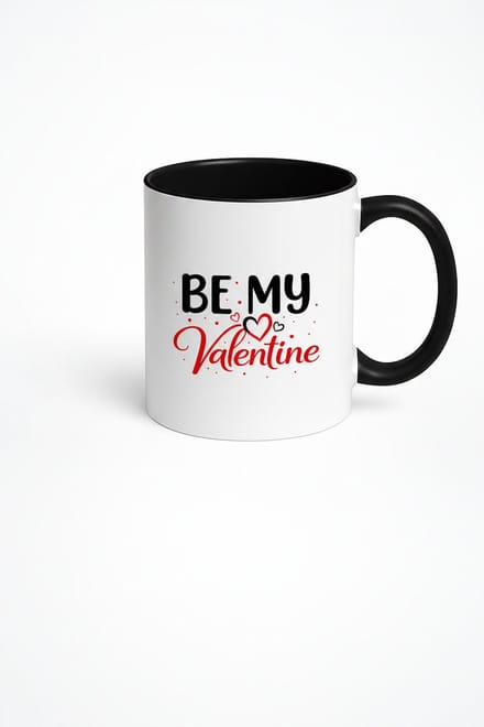 Valentijnsdag Mok "Be My Valentine" met Harten - Romantisch Keramische Beker Cadeau