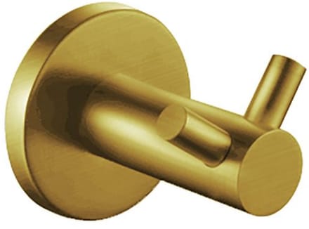 Aloni muurhaak dubbel – geborsteld goud