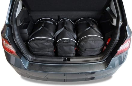 SKODA FABIA HATCHBACK 2014-2021 3-delig Reistassen Auto Interieur Kofferbak Organizer Accessoires