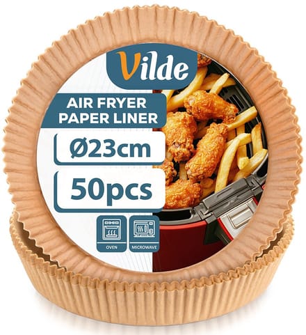 Vilde - Luchtfriteuse Inlegvel - 50 stuks - Oliebestendig - Ø 23 cm