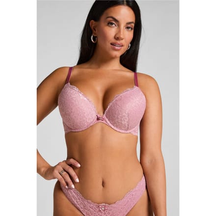 Hunkemöller Voorgevormde push-up beugel bh Marine Roze
