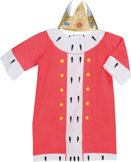 Verkleedkleding 2,5-6 jaar Koning inclusief kroon - Educo