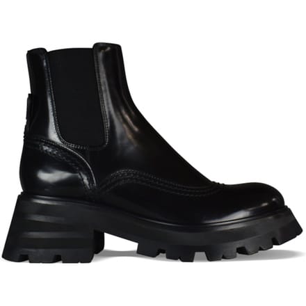 Alexander McQueen Wander Chelsea Laarzen Zwart