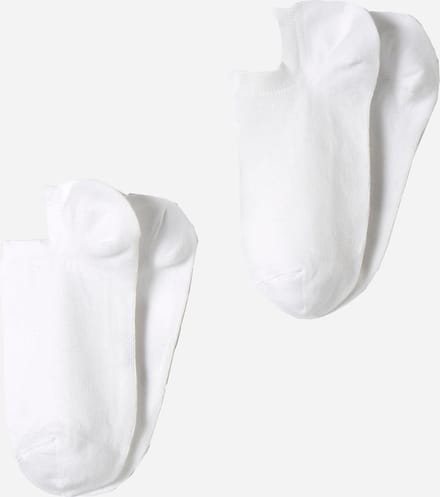 Damart - Set van 2 paar onzichtbare enkelsokken - Dames - Wit - 36/38