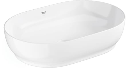 GROHE Essence Ovale Waskom – 60 cm – Zonder Overloop – Glanzend Keramiek – AquaCeramic & HyperClean – Wit