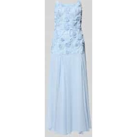regular fit maxi-jurk met bloemige garnering model 'Feodora'