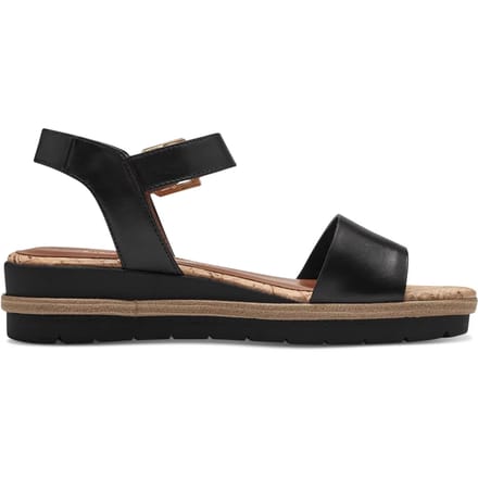 Tamaris Sandalen zwart Leer - Dames - Maat 39
