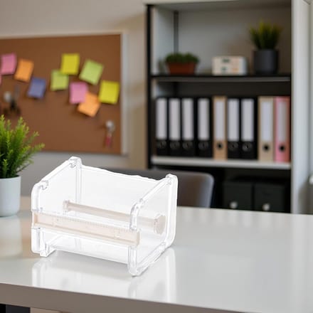 Desktop Tape Dispenser met Ingebouwde Snijder voor Kantoor en Hobby
