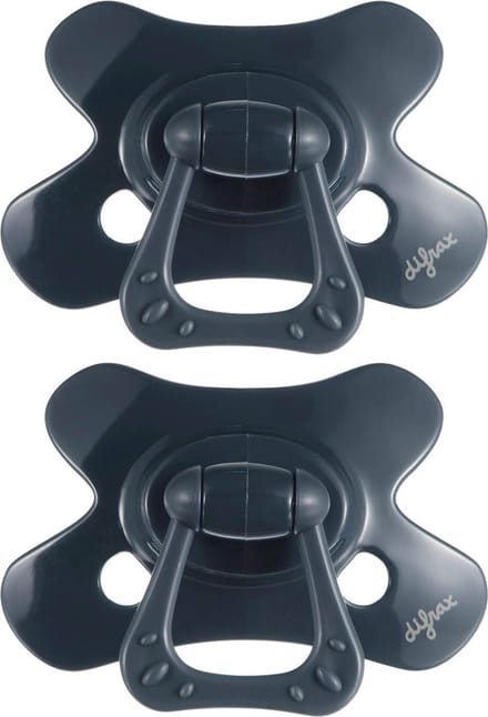 Difrax Fopspeen Natural - 18+ Maanden - Donkerblauw - 2 Stuks