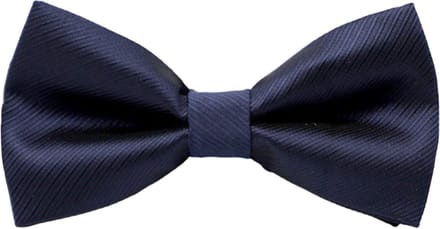 Fako Fashion® - Vlinderstrik - Vlinderdas - Strik - Deluxe - 12cm - Navy Blauw Gestreept