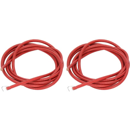2 stuks Naaimachine Riem Slijtvast Knipbaar Lederen Naaimachine Riem met 5mm Dikke Haak red