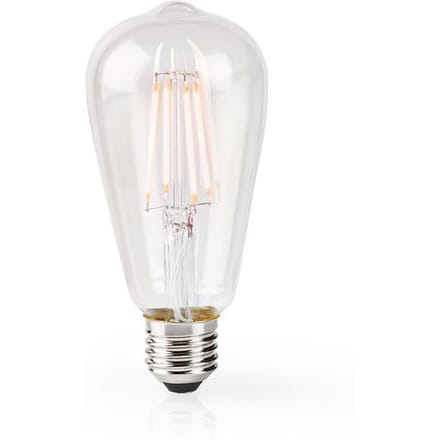 Nedis SmartLife LED-filamentlamp   E27   500 lm   5 W   warm wit   2700 K   glas   Android™ / IOS   ST64   1 stuk   WIFILF10WTST64