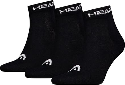 HEAD unisex 3P quartersokken elements zwart