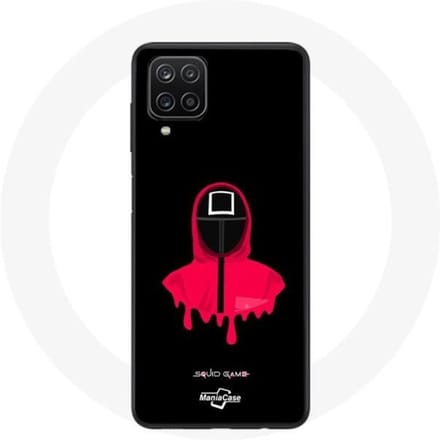 Coque Samsung Galaxy A12 Squid Game masque carré