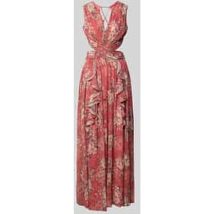 regular fit maxijurk met allover bloemenprint
