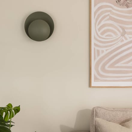 Globen Lighting wandlamp ORBIT, groen, metaal, Ø 30 cm