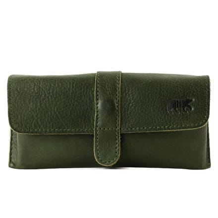 Bear Design Weta Leren Brillenkoker - Groen
