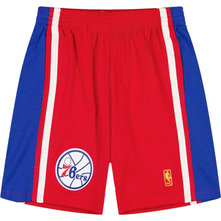 Mitchell And Ness NBA Philadelphia 76ers Swingman Korte Broek Rood