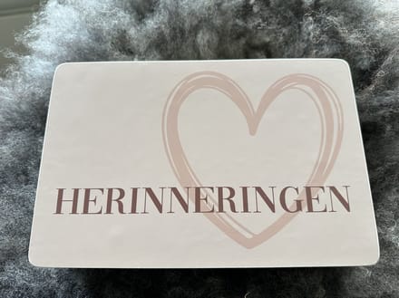 Herinneringen Box - Hart - Bewaar Box - Momenten - Geschenk - Bruiloft - Afscheid & Troost - AF-HMB-05