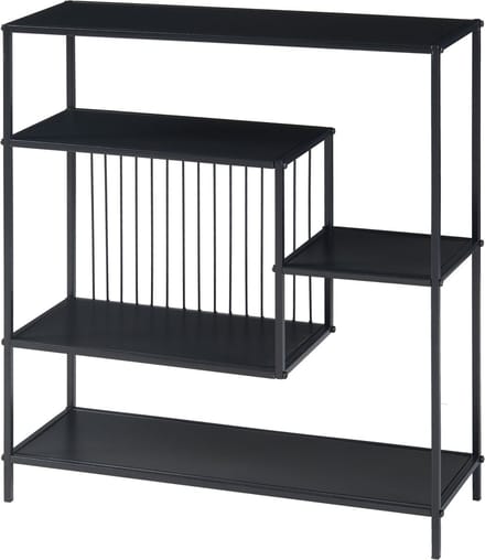 Console tafel Beesel metaal 65,5x60x20 cm zwart [en.casa]