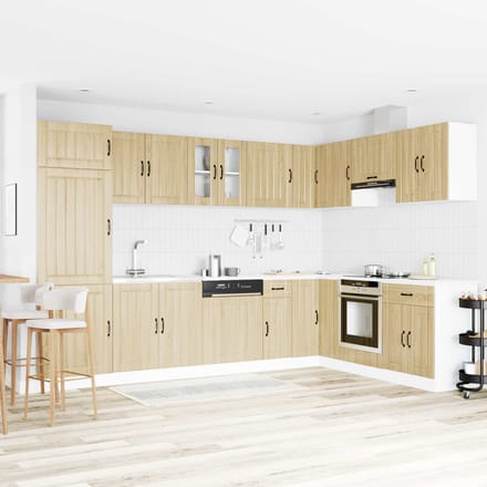 vidaXL - Waskompkast - Lucca - 2 - st - Sonoma - Eik - Bewerkt - hout