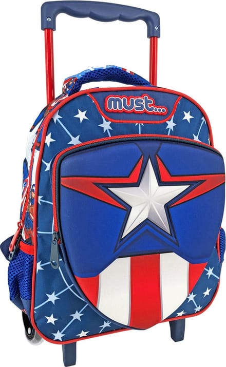 Marvel Avengers Rugzak Trolley, Captain America - 31 x 27 x 10 cm - Polyester