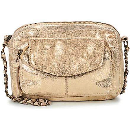 Pieces Naina Leather Tas Goud