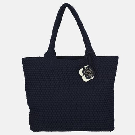 Laurent David Liz shopper gevlochten navy