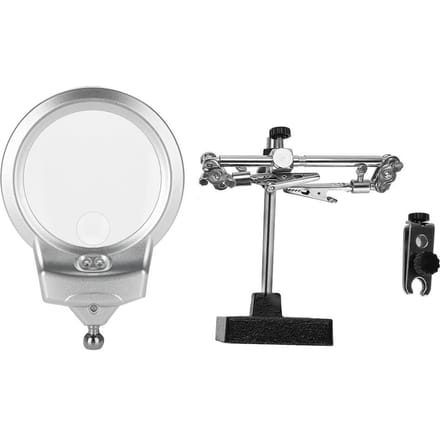 Antieke Sieraden Staal Vergrootglas 5X Vergrootglas met LED-licht en Clip