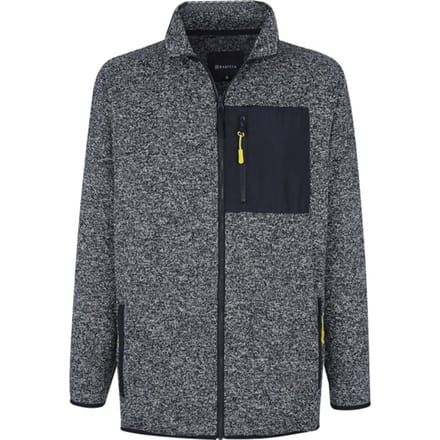 Babista herren Gebreid Fleece Vest - 52 - grijs - Plus Size