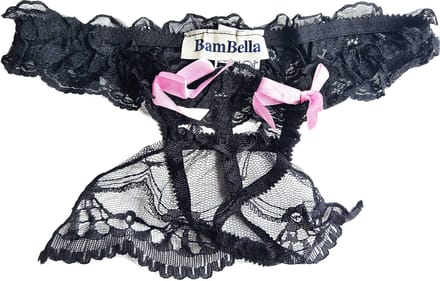 BamBella ® - String Kruisloos Kant - One size - Sexy Roze Erotische onderbroek Heren