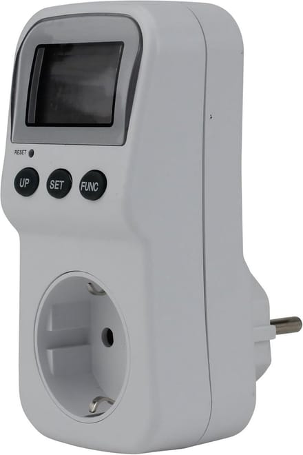 Energiekostenmeter met Overbelastingswaarschuwing en 2 Stroomprijzen