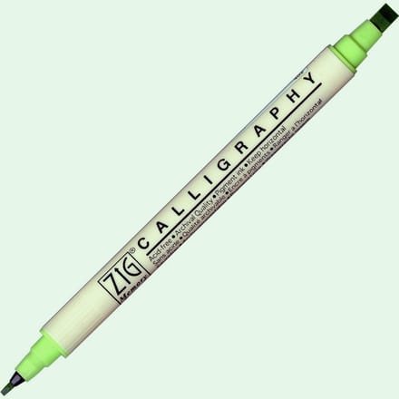 Zig Calligraphy Dual Tip 2mm & 5mm - Sagebrush