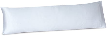 Beauty Silk - Satijnen Body Pillow Kussensloop - Wit - 40x145 cm - Glans Satijn