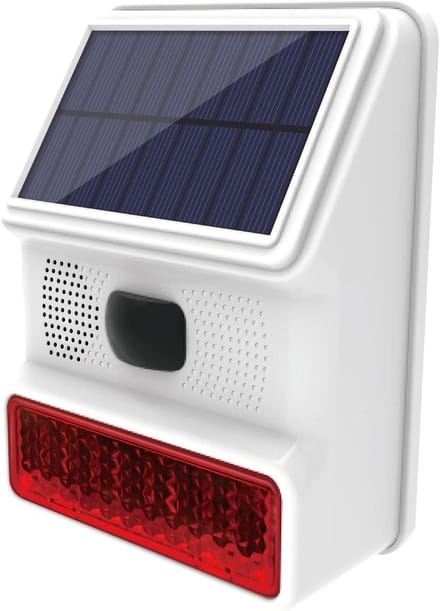 Buitensirene met 110 dB en LED-knipperlicht voor Alarmsystemen