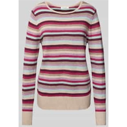 Gebreide pullover van viscosemix met ronde hals