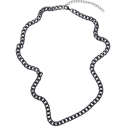 Urban Classics Halsketting - Long Basic Chain ketting - voor Vrouwen - zwart