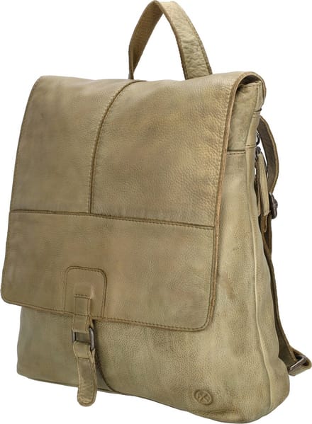 Hide & Stitches Paint Rock Rugzak Rugtas - 100% Leder - Leren Dames Tas - Zand