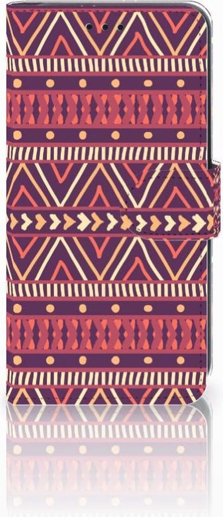 Xiaomi Mi A2 Lite Telefoon Hoesje Aztec Paars
