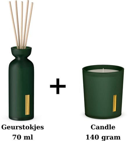 Rituals - Jing - Duo Set - Geurstokjes 70 ml + Candle 140 gram