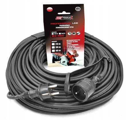 Awtools - Professioneel Verlengesnoer - 20m - 3x2,5mm - IP44