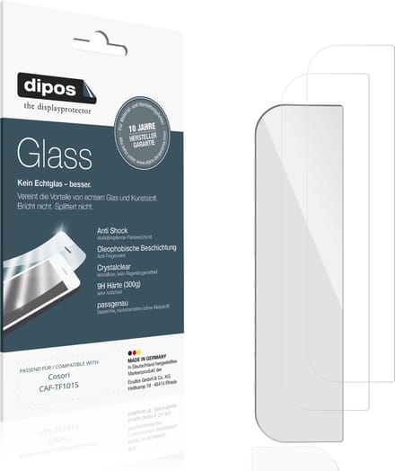 dipos – 2x Pantserfolie geschikt voor Cosori CAF-TF101S | 9H Screenprotector