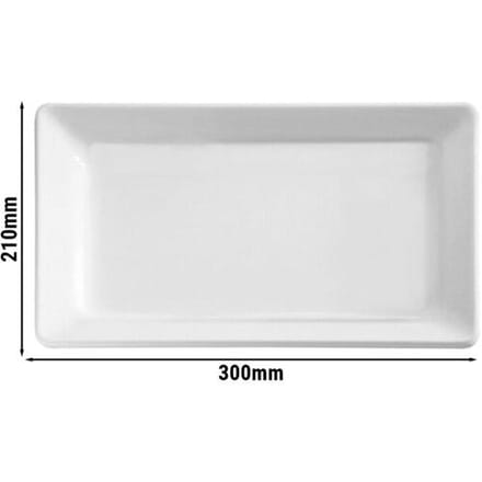 GGM Gastro (6 Stück) Tablett - PURE - Melamin - 300x210mm - Höhe: 30mm