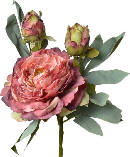 Clayre & Eef Kunstbloem 62 cm Rood Kunststof