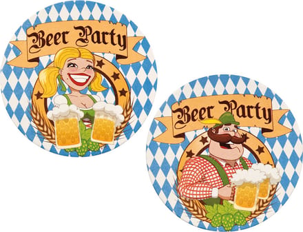 Boland - Set 10 bierviltjes 'Beer party' - Geen thema - Bierfest